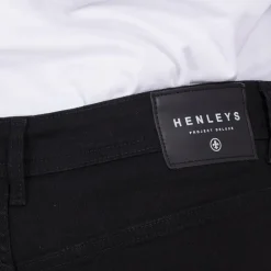 Henleys Herren Craze Comfort Jeans Schwarz