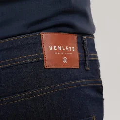 Henleys Herren Flex Denim Shorts Raw