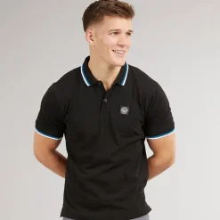 Henleys Herren Henalpha Polo Schwarz