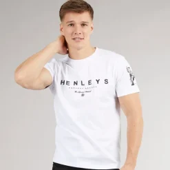 Henleys Herren Hentyme T-Shirts Weiß