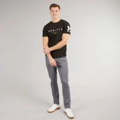 Henleys Herren Hentyme T-Shirts Schwarz