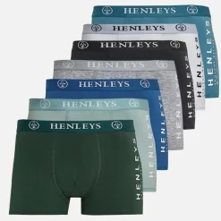 Henleys Herren Mactyme Sieben Pack Henleys Boxer Multi