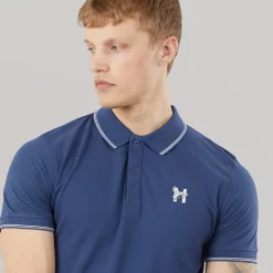 Henleys Herren Moorehen Poloshirt Navy