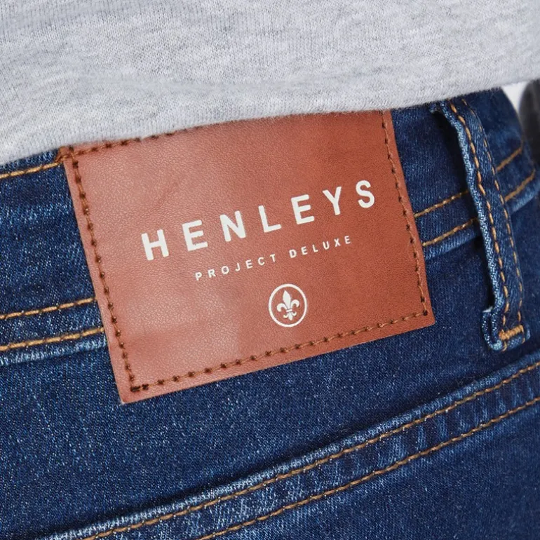 Henleys Jeans Herren Craze Comfort Dunkel Waschung