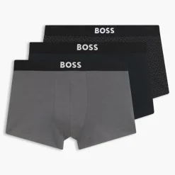 Hugo Boss Herren Boss One Drei Pack Slips Open Grey