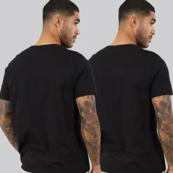 Hugo Boss Herren Komfort Zwei Pack T Shirts Schwarz