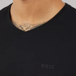 Hugo Boss Herren Komfort Zwei Pack T Shirts Schwarz