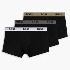 Hugo Boss Herren Power Drei Pack Slips Schwarz