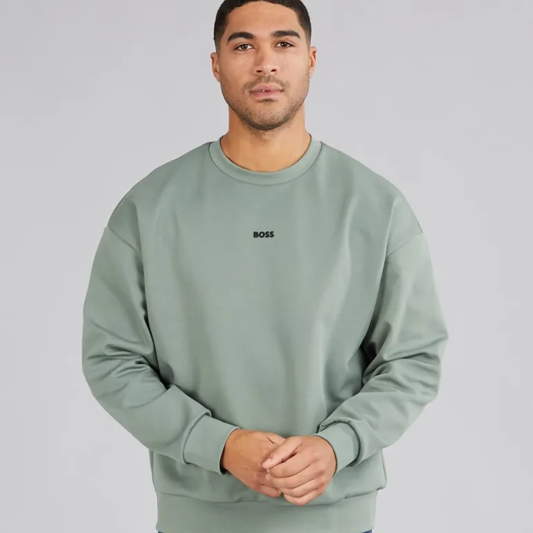 Hugo Boss Herren Stenson Sweatshirt Grün
