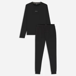 Hugo Boss Herren Weihnachtspyjama Set Schwarz