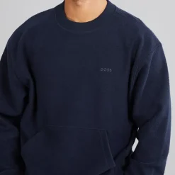 Hugo Boss Herren We Winterbrush Sweatshirt Dark Blue