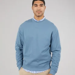 HUGO Herren Dapocrew Sweatshirt Open Blue