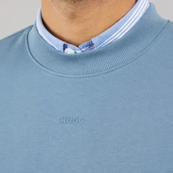 HUGO Herren Dapocrew Sweatshirt Open Blue