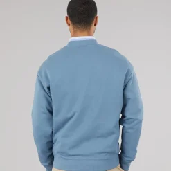 HUGO Herren Dapocrew Sweatshirt Open Blue