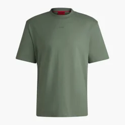 HUGO Herren Dapolino T Shirt Open Green