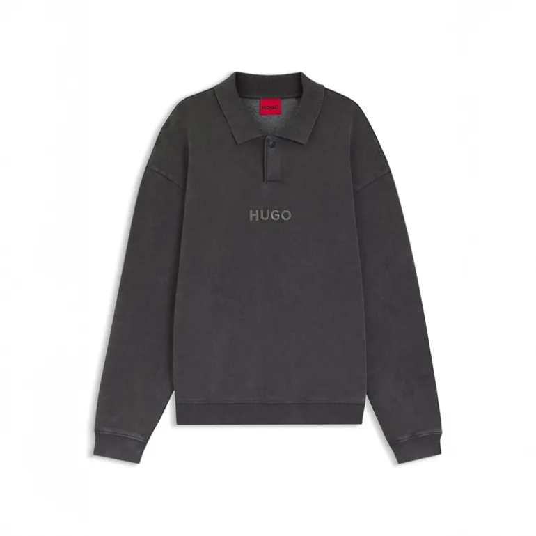 HUGO Herren Delwy Sweatshirt Dark Grey