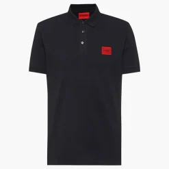 HUGO Herren Dereso222 Polo Shirt Schwarz