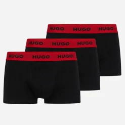 HUGO Herren 3er-Pack Boxershorts Schwarz