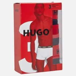 HUGO Herren 3er-Pack Slips Schwarz