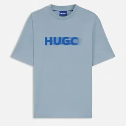 HUGO Herren Nalax T-Shirt Light/Pastel Blue