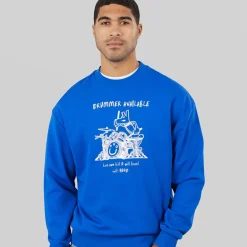 HUGO Herren Namenex Sweatshirt Open Blue