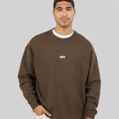 HUGO Herren Naviu Sweatshirt Dark Brown