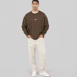 HUGO Herren Naviu Sweatshirt Dark Brown