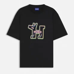 HUGO Herren Nedirix T-Shirt Schwarz
