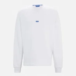 HUGO Herren Nedro Sweatshirt Weiß