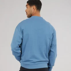 HUGO Herren Newirex Sweatshirt Open Blue