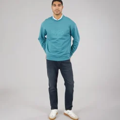 HUGO Herren Nierofix Sweatshirt Turquoise/Aqua