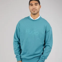 HUGO Herren Nierofix Sweatshirt Turquoise/Aqua