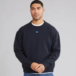 HUGO Herren San Casey Strick Pullover Navy