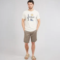 Hurley Herren Badlands Grafik T Shirt Ivory