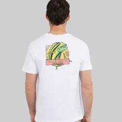 Hurley Herren Mahi Grafik T Shirt White Traditional