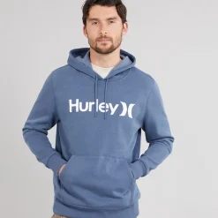 Hurley Herren O&O Pullover Hoodie Dark Blue