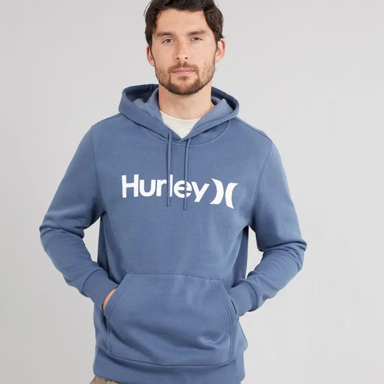 Hurley Herren O&O Pullover Hoodie Dark Blue
