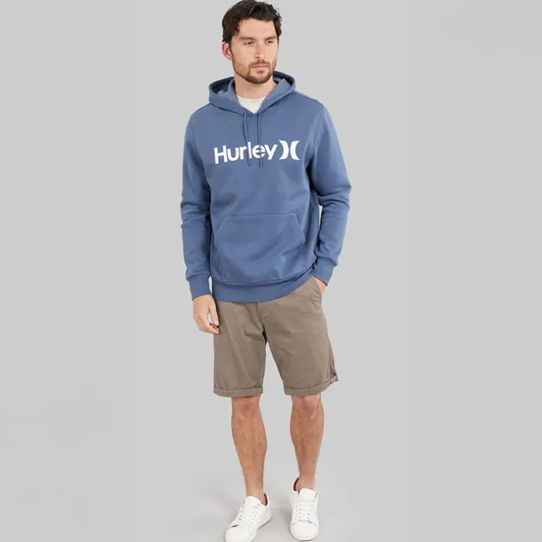 Hurley Herren O&O Pullover Hoodie Dark Blue
