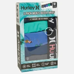 Hurley Herren Regrind Fünferpack Boxershorts Blau