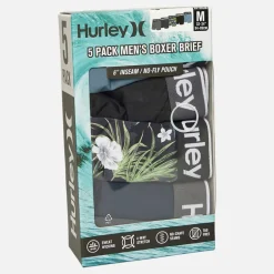 Hurley Herren Regrind Fünferpack Boxershorts Schwarz / Blau