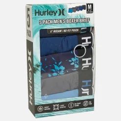 Hurley Herren Regrind Fünferpack Boxershorts Helles Blau