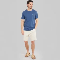 Hurley Herren Surf Welle Grafik T Shirt Industrial Blue