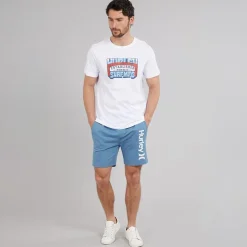 Hurley Herren Traditionelles Grafik T Shirt Weiß
