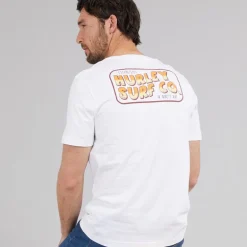 Hurley Herren Wild Rider Grafik T-Shirt White Traditional