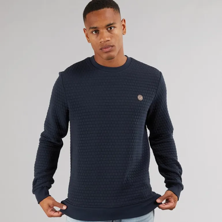 Indicode Herren Dash Sweatshirt Marineblau