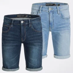 Indicode Herren Inalicanto Shorts Denim 2er-Pack