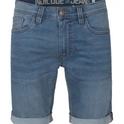 Indicode Herren Indelmare Shorts aus Denim Blau