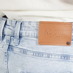 Indicode Herren Kaden Shorts Foam Blue
