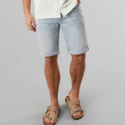 Indicode Herren Kaden Shorts Foam Blue