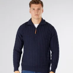Indicode Herren Rufus Pullover Dunkel Marine